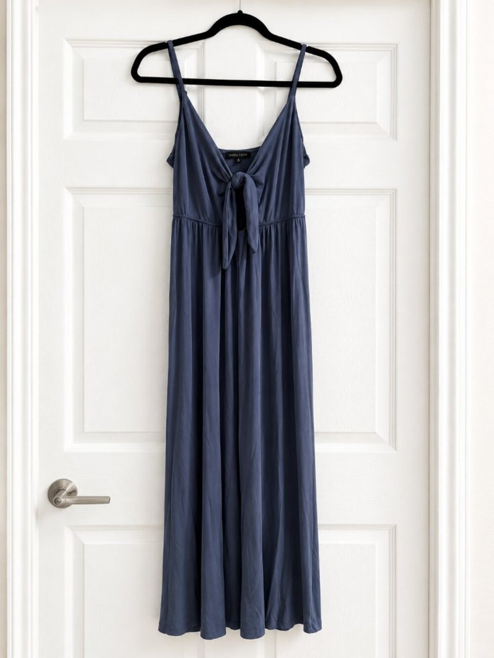 Kendall & Kylie Navy Blue Tie-Front Jumpsuit